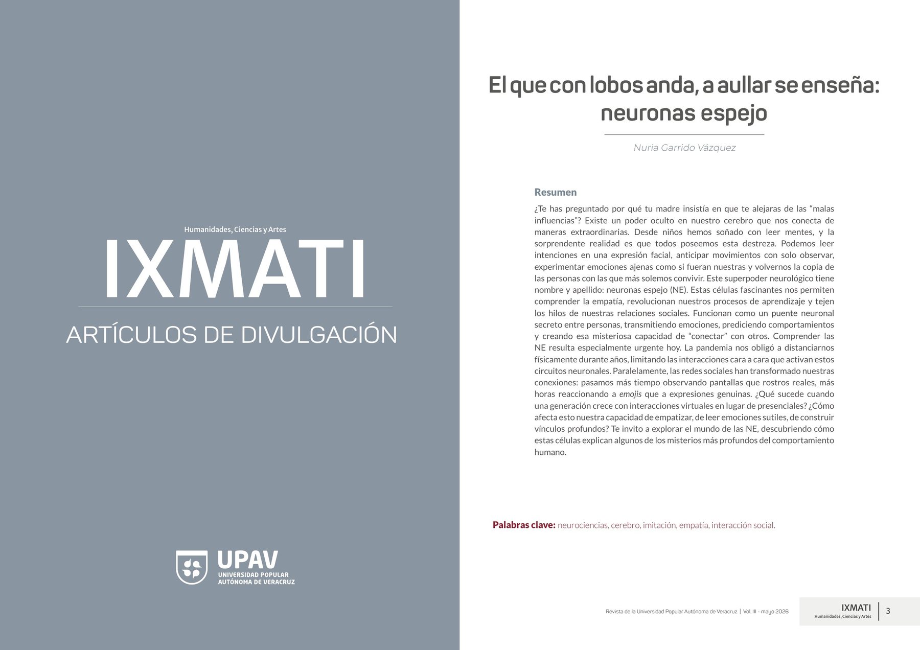 Revista Ixmati — 2
